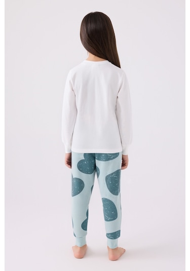 Rolypoly Kız Çocuk Mavi Pijama Takımı Rp3471-c-v2