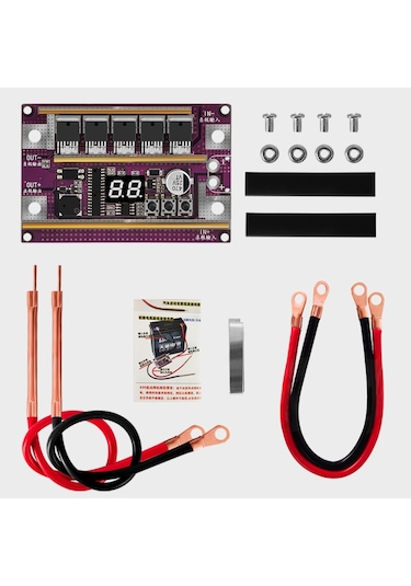 Mufunye Güç Ayarlı Mini Nokta Kaynak Cihazı - 0.1-0.3mm Nikel Levha, Silindirik Li-ion Ve Ni-mh Piller İçin Dijital Kontrol