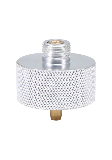 Youmex Kamp Ocağı Bağlantı Adaptörü: Propan Tankı İçin Dayanıklı Alüminyum Ve Bakır Yapı, 30x31mm, 22g Gri