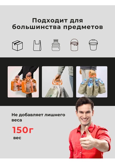 Carrycomfort Poşet Tutucu Kulplar Seti 1 Adet 397758910 Turuncu