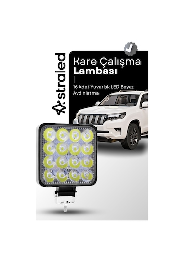 12-24v 16 Led Offroad Atv Kamyon Tır Traktör İş Makinesi