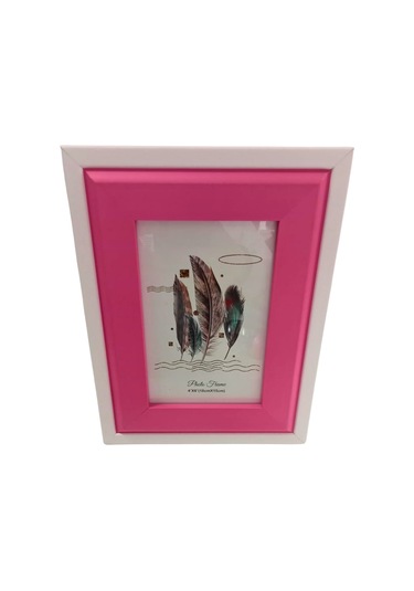 Dekoratif Pembe Ahşap Çerçeve 22x17 Cm
