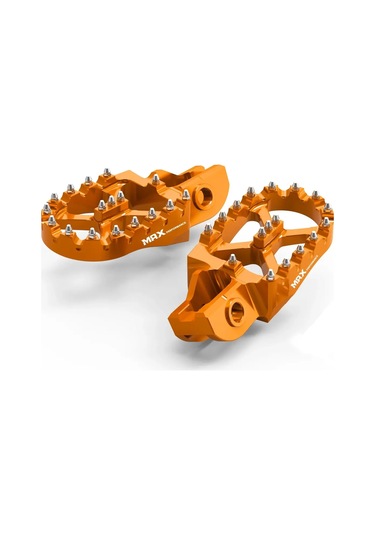 Alüminyum Foot Pegs -genişletilmiş Ayaklık-turuncu Ktm 17-23 Husqvarna 17-23 Gasgas 21-23 Uyumlu