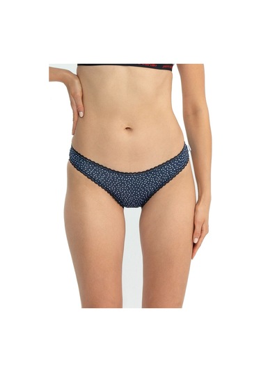 U.s Polo Assn. 66432 Kadın Karışık Desen Pamuklu 3'lü Slip Külot-mercan Mercan