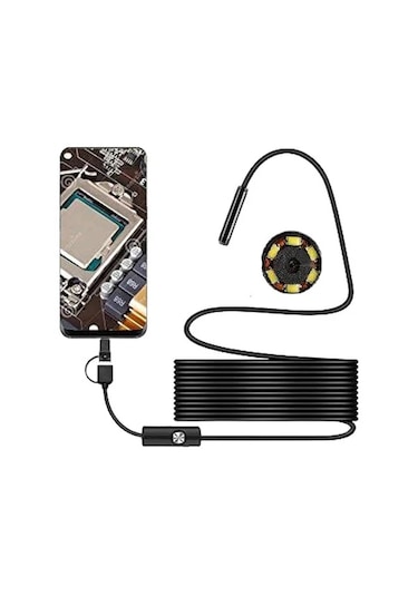 Vothoon Endoskop Yılan Kamera 10 Metre Android Uyumlu Su Geçirmez