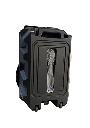 Bluetooth Hoparlör Speaker Karaoke Mikrofonlu Süper Bas Hoparlör 2x30w Büyük Boy Tekerlekli 5400mah