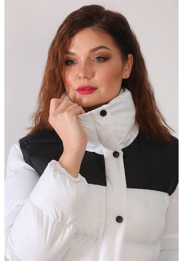 Dewberry Z6649 Kadın Kısa Mont