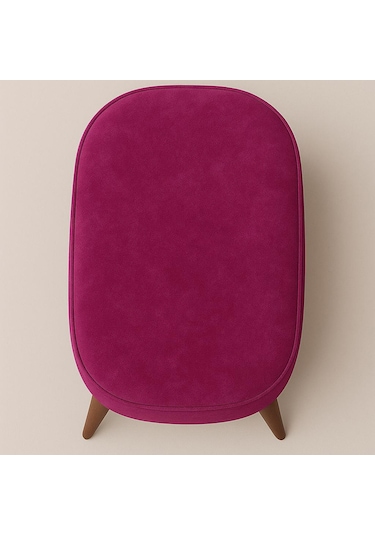 A5 Home Oval Puf Mürdüm