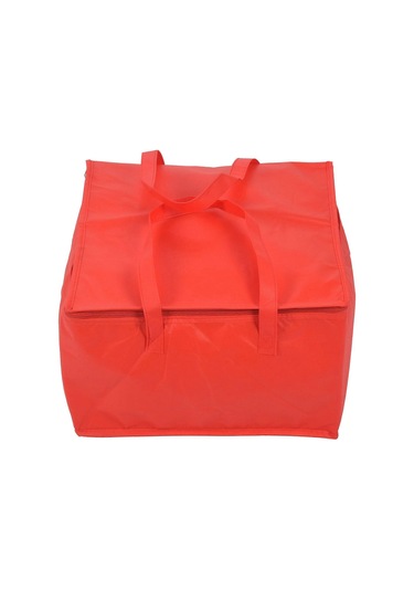 Katlanabilir Büyük Soğutucu Çanta Taşınabilir Gıda Kek Yalıtımlı Çanta Alüminyum Folyo Termal Kutu Su Geçirmez Buz Paketi Öğle Yemeği Kutusu Teslimat Çantası Kırmızı Çok Renkli