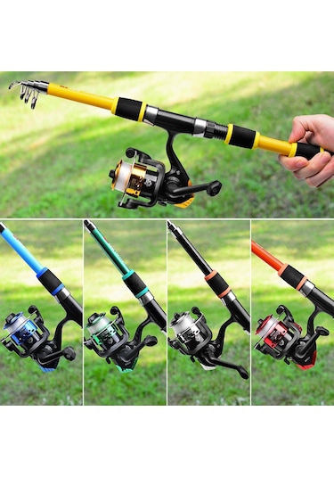 Proberos Hwcset109 Yeni Başlayanlar İçin Yemli 1.5m Olta Ve Makara Kombo Seti - Mavi