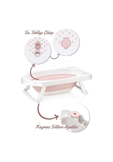 Hobby Life Katlanabilir Bebek Küveti Pembe