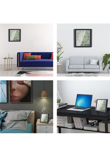 Ts-8675 Çok İşlevli Büyük Ekran Saat Ev Yaratıcı Termometre Higrometre