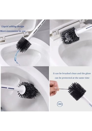 Sensörlü Otomatik Plastik Çöp Kovası 12 Litre + Deterjan Hazneli Silikon Klozet Fırçası Beyaz