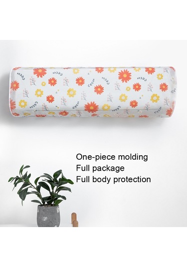 Sones Adet Kalınlaştırılmış Asılı Klima Toz Kapağı, Boyut: 95x20x31cm Kırmızı Çiçek