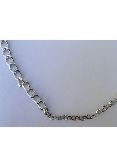 Paytak Moda Gümüş Rengi Zincir Kolye Unisex Zincir Kolye Pytkznckly243