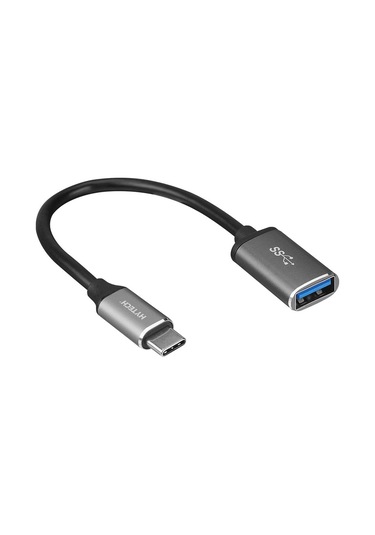 Hytech Hy-xo22 Gümüş Usb F To Type C M 10cm Kablolu Metal Gövdeli Otg Çevirici