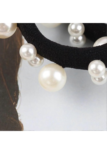 Zarif Bayan Kızlar Moda İnci At Kuyruğu Tutucu, Elastik Saç Aksesuarları Kristal Saç Halatları Kadınlar Ve Kızlar İçin 10 Adet Çok Renkli