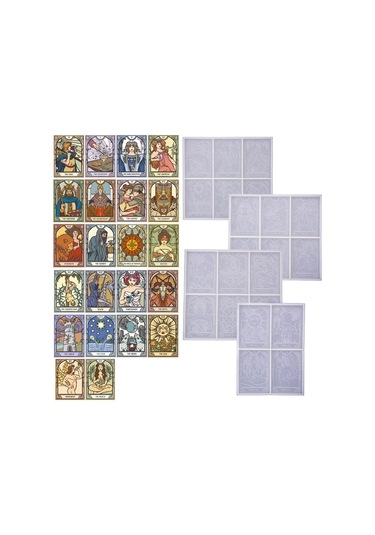 Suntek Tarot Kartları Reçine Kalıpları 22 Farklı Büyük
