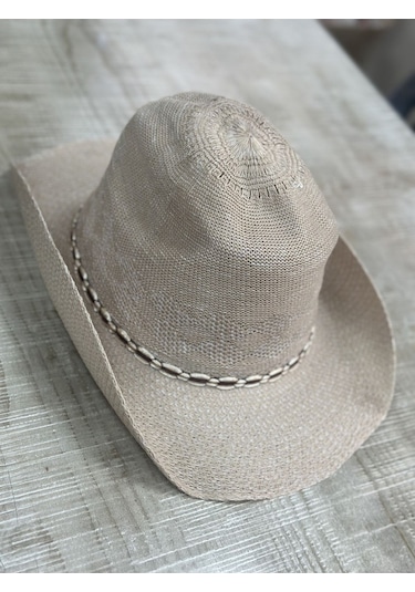Aysbutk Unisex Hasır Şapka Bej