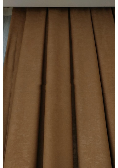 Kakao Ada Fon Perde Normal Pile 1'e 2,5 Pile-kakao Kakao