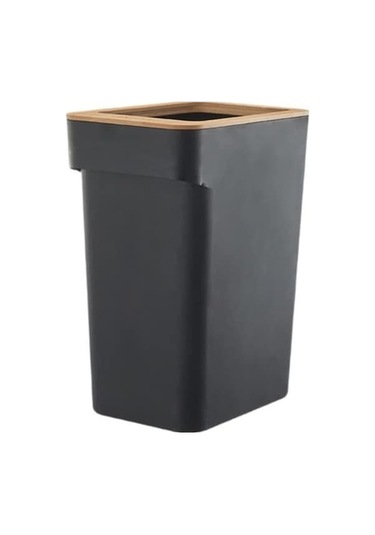 Trendooze Suntek Siyah Mutfaklar Kutusu Kovası Kaymaz Için Çöp At 7l-siyah Ha Siyah Siyah