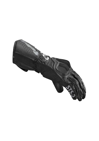 Spidi Sts-3 Korumalı Uzun Motosiklet Eldiveni Siyah