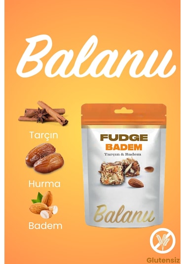 Fudge Tarçınlı & Bademli Atıştırmalık 100gr X3 Adet