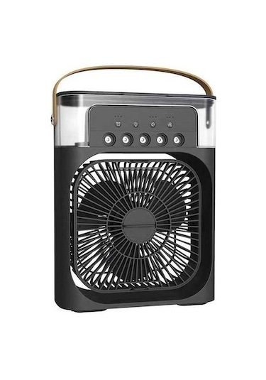 Ebitda Mini Hava Soğutucu Nemlendirici, 600ml, Siyah, 26x21x9 Cm, Ofis, Ev, Taşınabilir