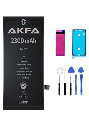 Akfa Apple Uyumlu iPhone  6s Telefon Batarya- 2300 Mah Tamir Seti Model:457ryf78347