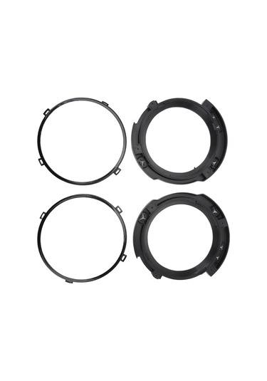 Reedark Jeep Wrangler Jk 2007-2018 İçin 7 İnç Dairesel Far Montaj Braketi Çift , Dayanıklı Çelik Malzeme, Koruyucu Ve Dekoratif Fonksiyon El-1018-bk