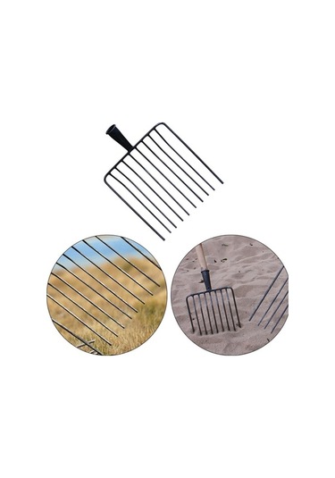 Pazly Yedek Suntek Pitchfork Çelik Başlık Bahçe Aleti 10-diş Qa