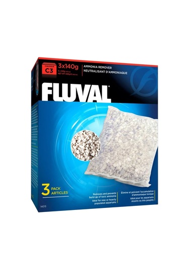 Fluval C3 Ammonia Remover 3x140gr