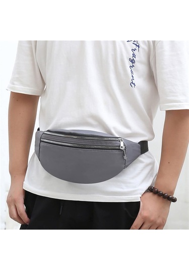 Bel Çantası Erkek Bel Çantası Göğüs Paketi Su Geçirmez Açık Hava Sporları Göğüs Çantası Kese Kore Tarzı Fanny Kesesi Çapraz Askılı Erkek Muz Çantası Kırmızı