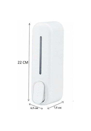 350 Ml Kapasiteli Manuel Sıvı Sabunluk Basmalı Model Duvara Askıl