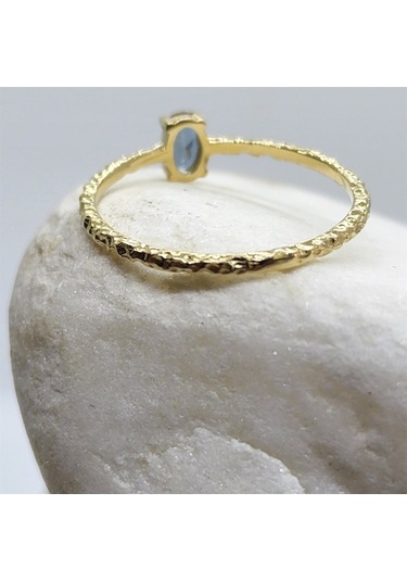 Mila 0,30 Ct Sultanayt Tektaş Minimal Tasarım 14 Ayar Altın Yüzük 552950164