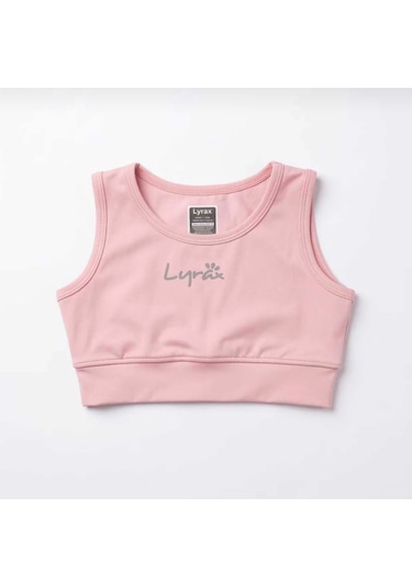 Nurbebe Şort Etekli Crop Kız Çocuk Sporcu Takım Pembe