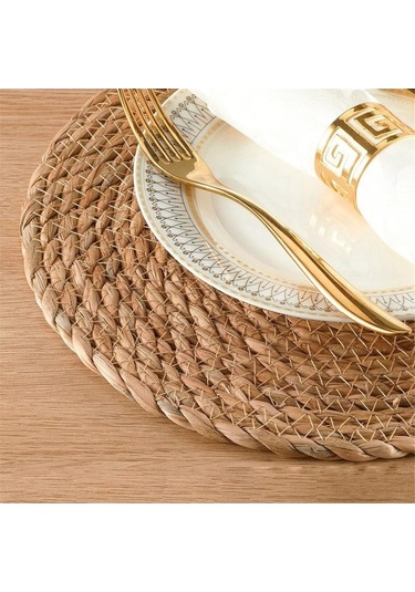 Moly Doğal Su Sümbülü T Rattan Paspaslar, Isıya Dayanıklı American Servisler, Rustik Dekorasyon Diğer