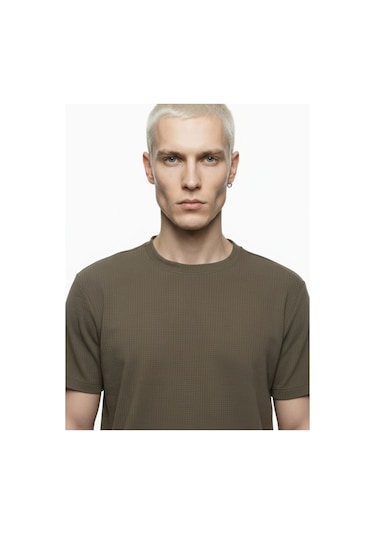 Regular Fit Erkek Tshirt K.kol Haki