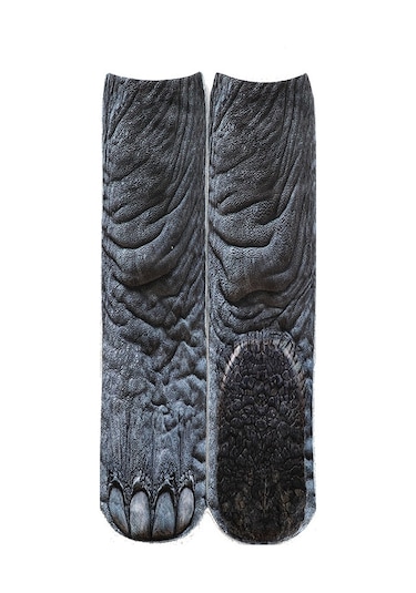 Springsun 3d Hayvan Ayak İzi Çorapları - Kedi Köpek Kaplan Kartal At Dinozor Desenli, Unisex Fun Stili, Canlı Renkler, Gerçekçi Efekt, Gençler Erkek Kadınlar İçin Diğer