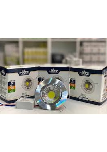 Hmz 5 Watt Cob Led Krom Kasa Led Spot Trafolu Beyaz Işık