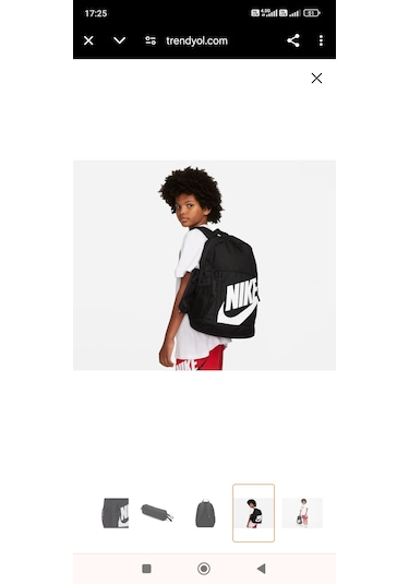 Nike Elementel Okul Sırt Çantası Siyah - Beyaz