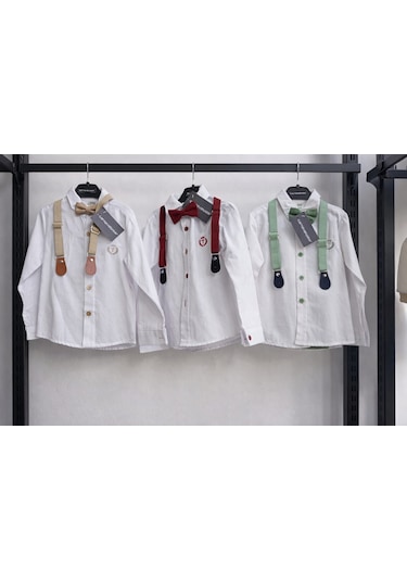 Carnaval Wear Keten Papyonlu Takım Krem
