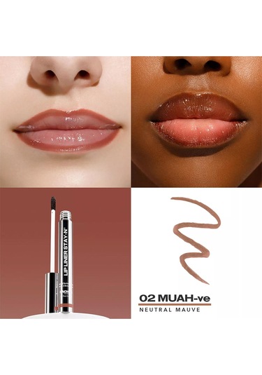 Sacheu Lip Liner Stay-n Soyulabilir Uzun Süre Kalıcı Dudak Çizgisi Belirginleştirici 02 Muah-ve 3.5ml 02 Muah-ve
