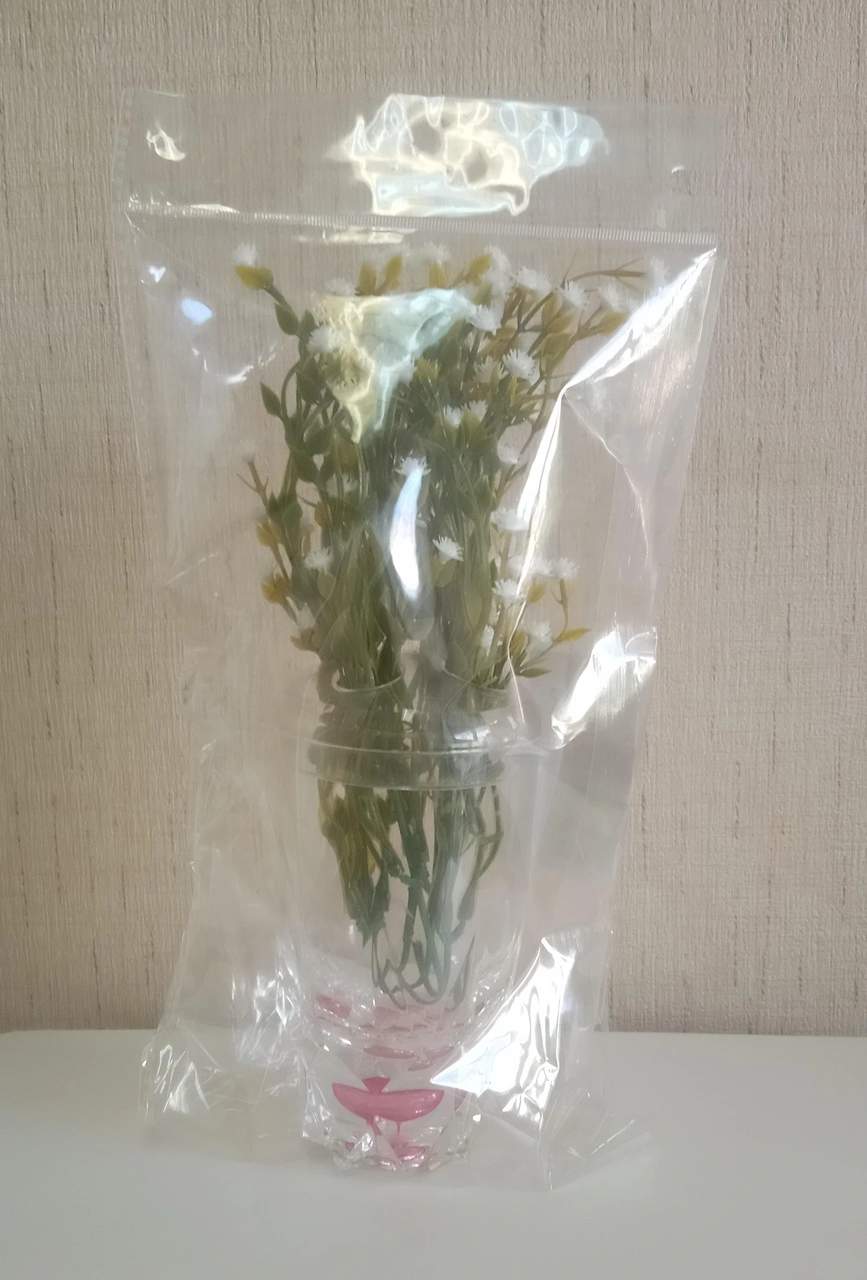 2 Adet Vazo Dahil,vazoda Çiçek,beyaz Yapay Çiçek,vazo Dekoratif Kristal Damlalı 6x6x19cm Çok Renkli