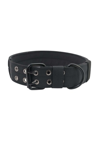 Homyl Metal Tokalı Köpek Tasması Evcil Hayvan Eğitim Yaka Siyah