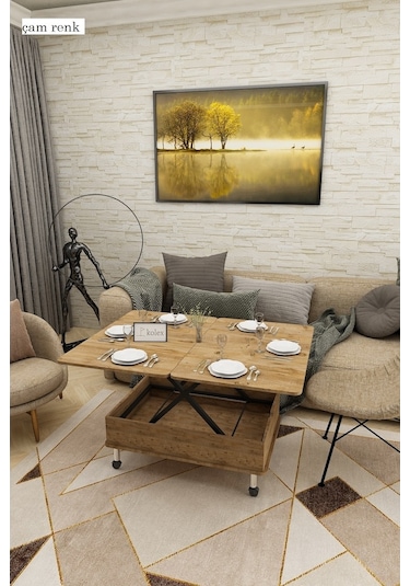 Kolexonline Desensiz Akıllı Sihirli Sehpa 3 Kademeli