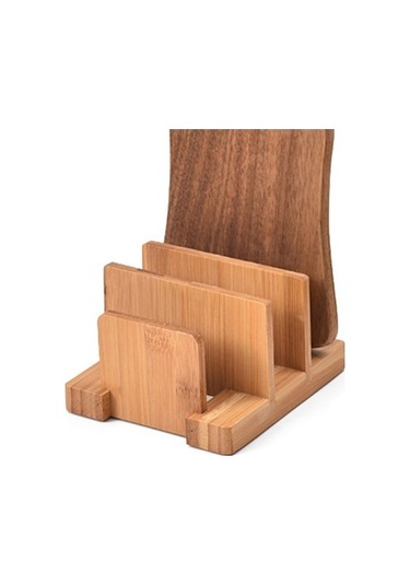 Tongxida Suntek Bambu Kesme Tahtası Rafı, Kap Tava Kapakları Ve Plakalar, Koyu Kahverengi Kahverengi