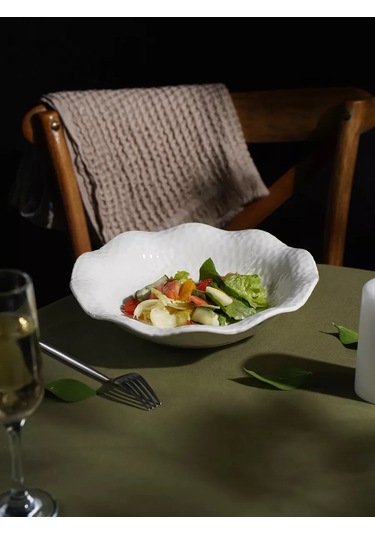 Skyphos Seramik Çorba Kasesi Hafiflik 1,1 L Çap 28 Cm 166665275 Beyaz