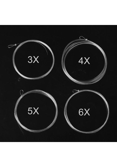 Ftk Önceden Bağlı Halka Sinek Balıkçılığı Konik Lider Naylon Şeffaf Alabalık Tatlı Su T Kemik Balığı İzinli Bas Misinalar 56550633