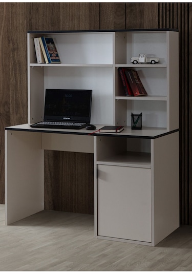 Bali Genç Odası Takımı - 4 Kapaklı Dolap, Çalışma Masası, Şifonyer, Komodin Çok Renkli